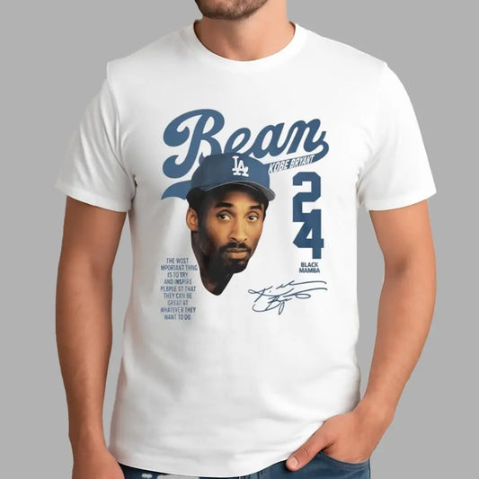 Puka Nacua Bean Kobe Bryant Dodgers 24 Shirt - Bigfirefashion
