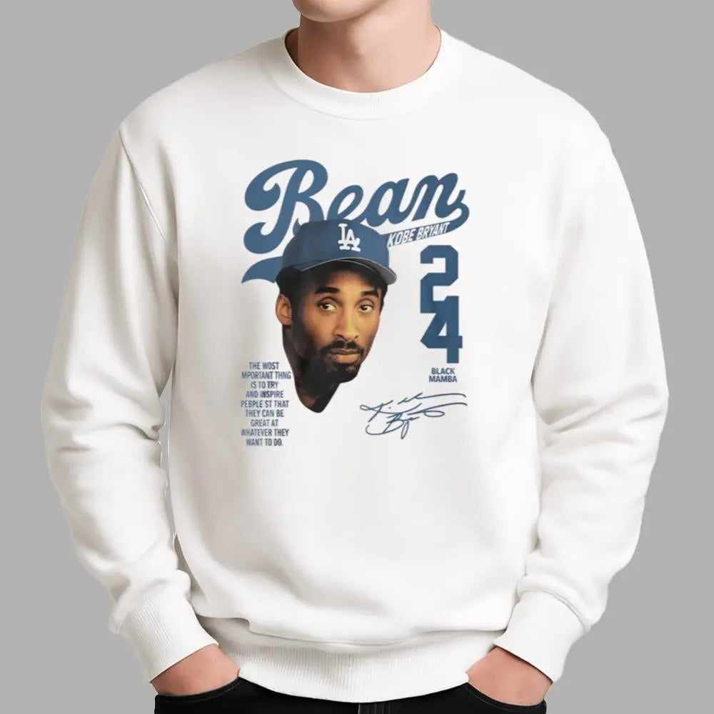 Puka Nacua Bean Kobe Bryant Dodgers 24 Shirt - Bigfirefashion