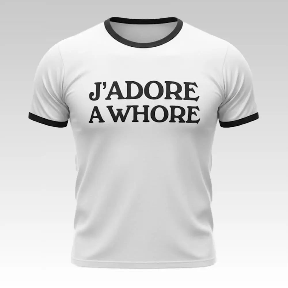 Russell Tovey J'adore A Whore Shirt - Bigfirefashion