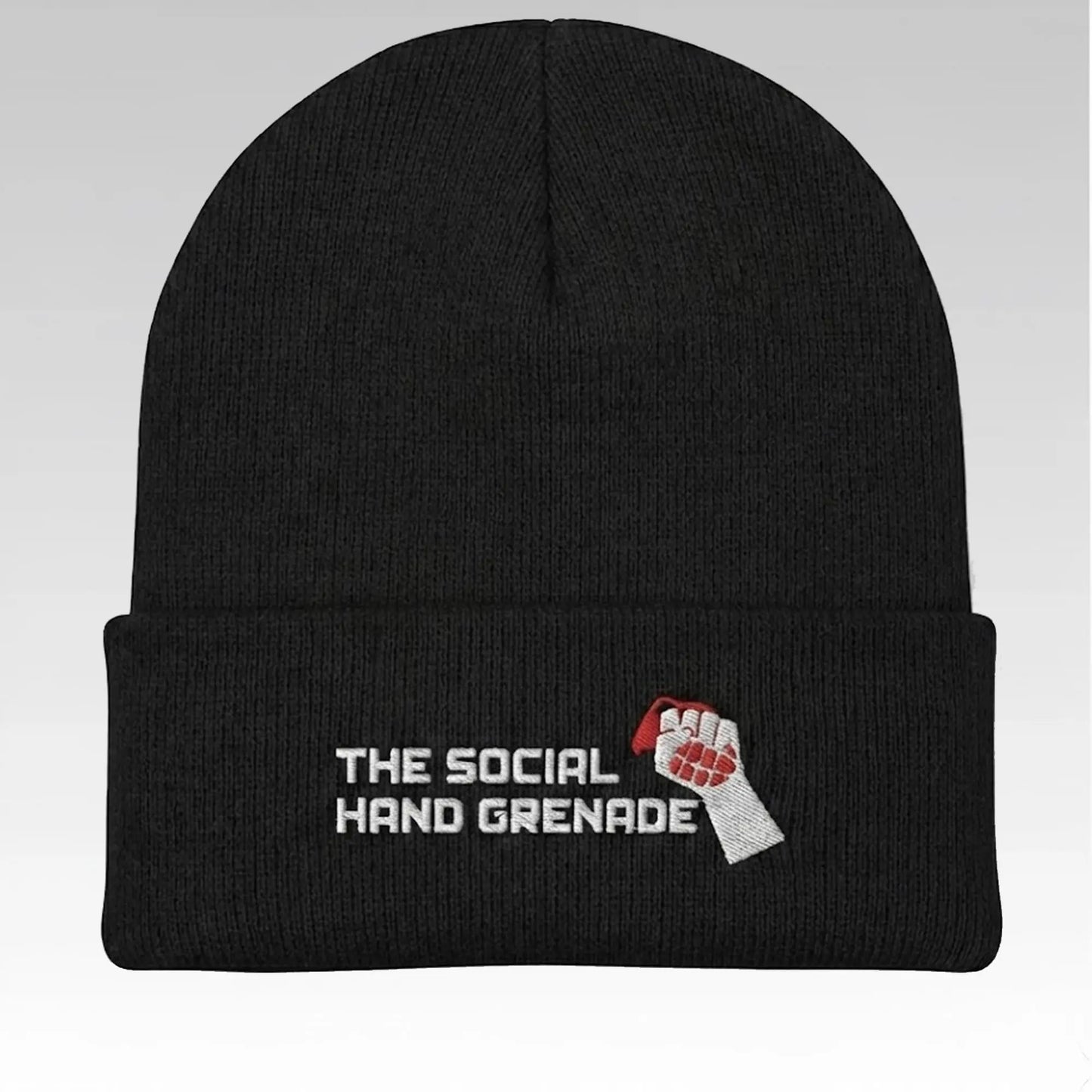 The Social Hand Grenade Beanie Hat Bigfirefashion