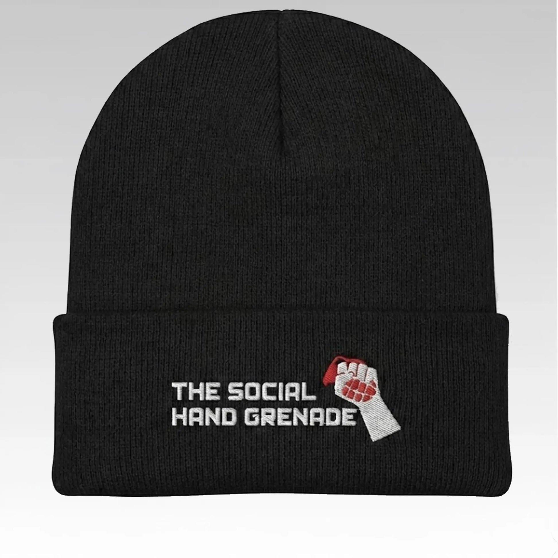 The Social Hand Grenade Beanie Hat Bigfirefashion