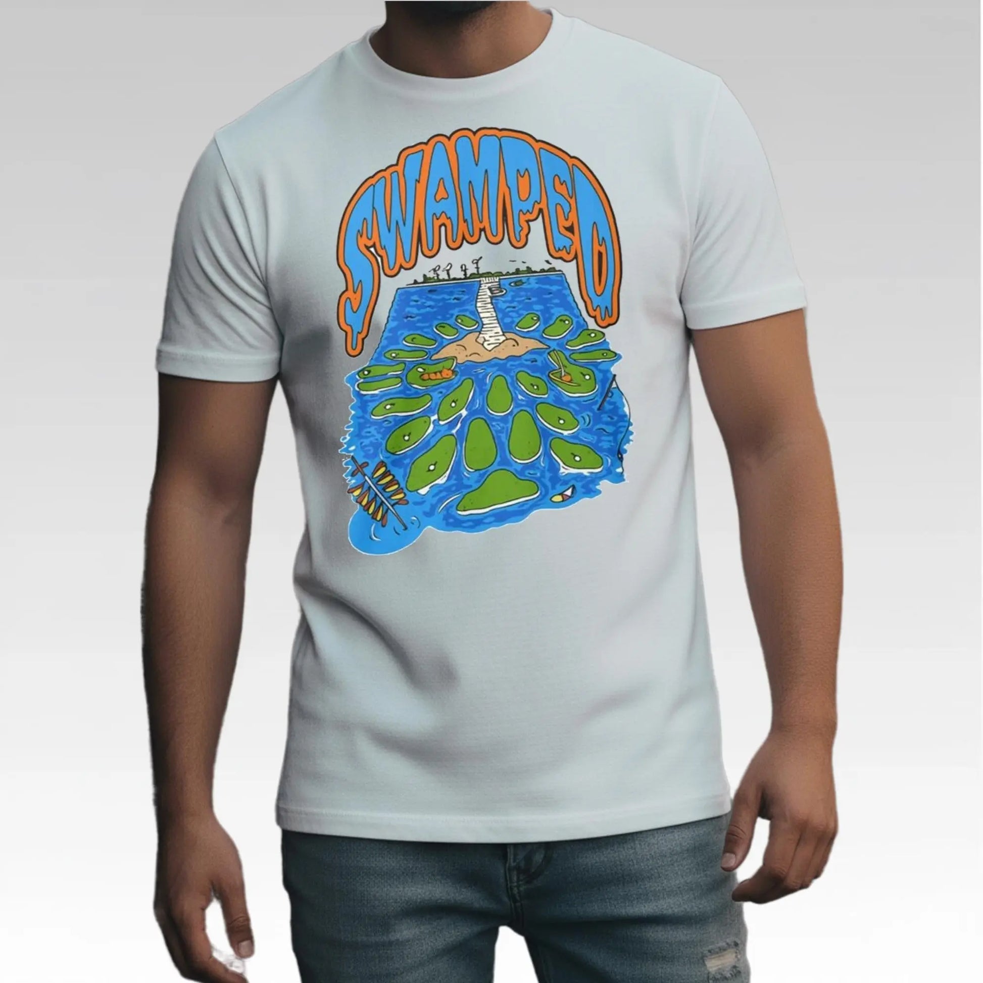 Tim Tebow Swamped Crocodile Shirt Bigfirefashion