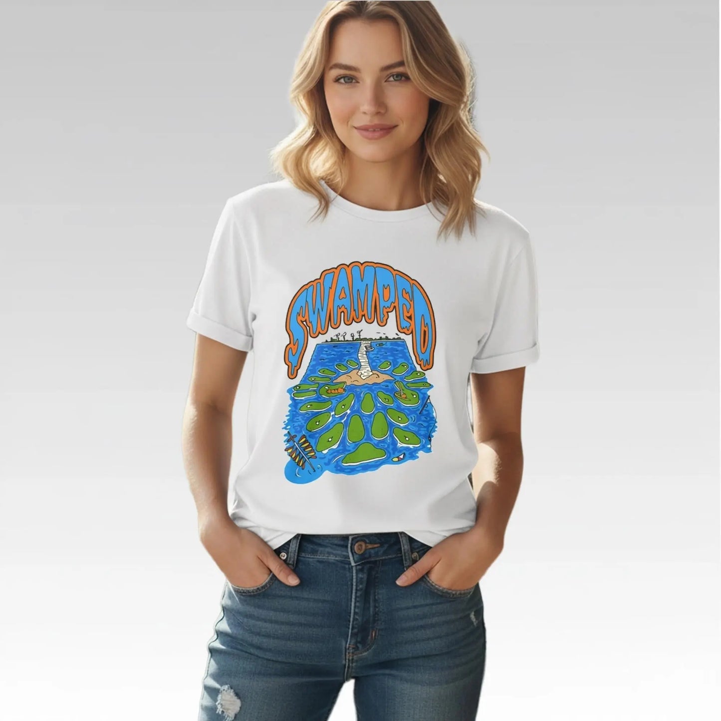 Tim Tebow Swamped Crocodile Shirt Bigfirefashion